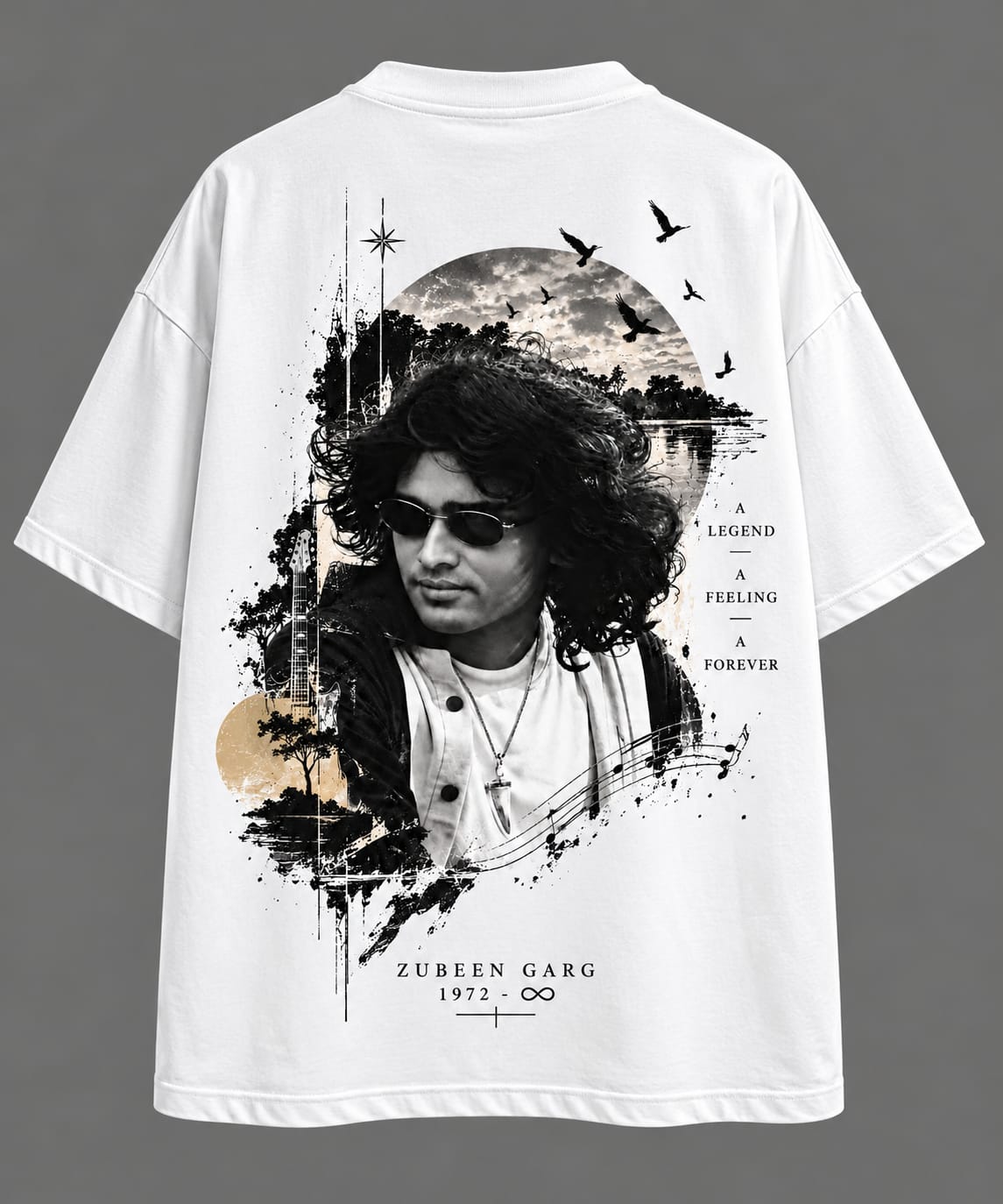 Zubeen Garg 1972–∞ Tribute Graphic T-Shirt